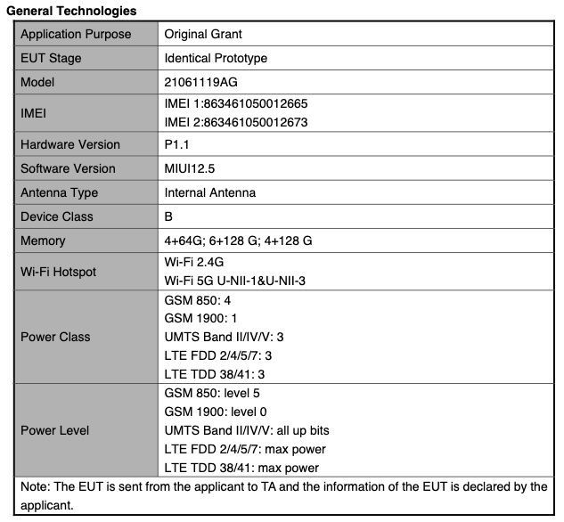 Certificação do Redmi 10 na FCC. Crédito: My Smart Price