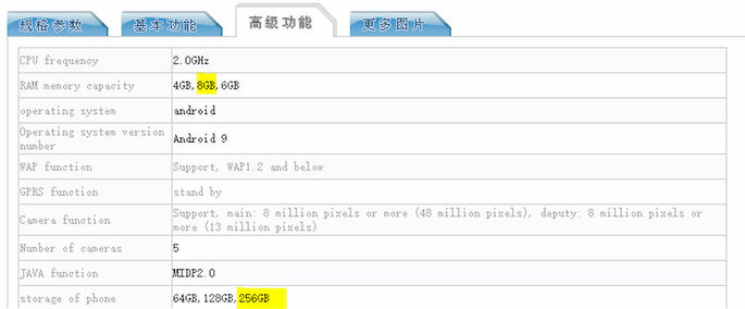 Tenaa Redmi Note 8