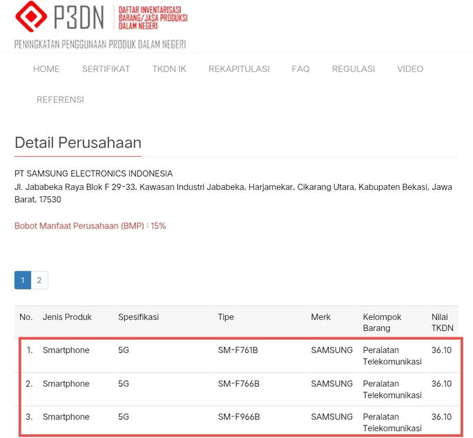 registos de 3 dobráveis samsung