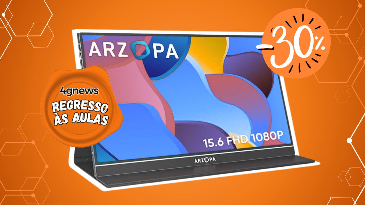 Regresso às aulas: este monitor portátil Full HD de 15,6