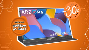 Regresso às aulas: este monitor portátil Full HD de 15,6" está a preço de pechincha na Amazon!
