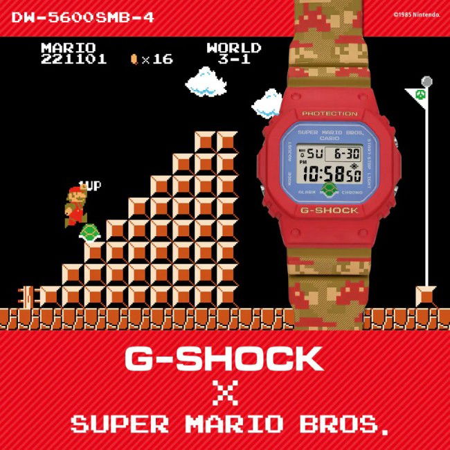 Relógio CASIO G-Shock Super Mario