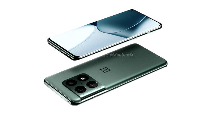 Renderizações não oficiais do OnePlus 10. Crédito: OnLeaks