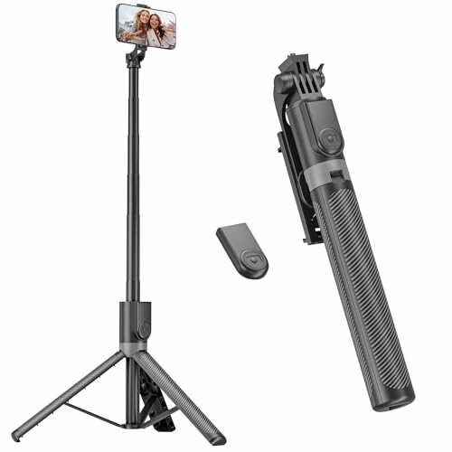 RISEOFLE Tripé para Telemóvel e Pau de Selfie 180 cm