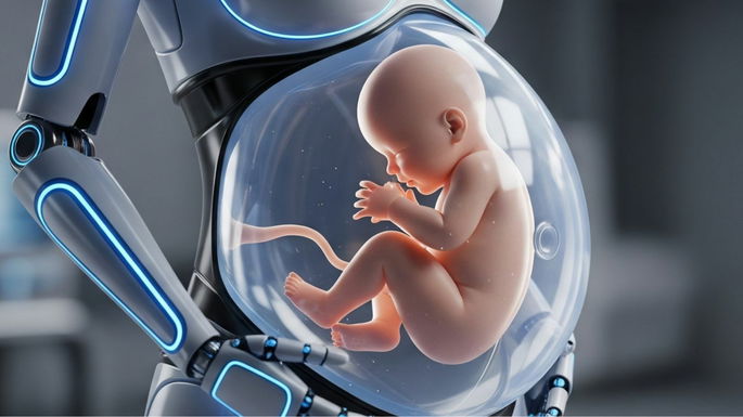 Robô humanoide poderá dar à luz um bebé humano
