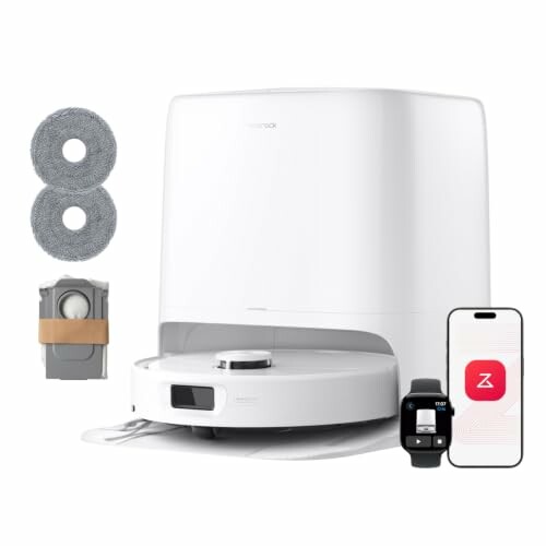 Roborock Qrevo 2 Pro Set, aspirador robótico, 25 000 Pa, branco
