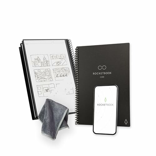 Rocketbook Core Caderno espiral reutilizável tamanho A5