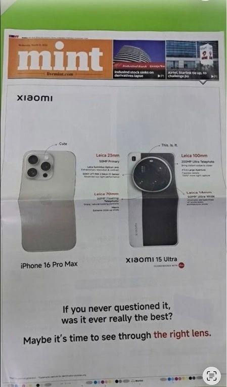 anúncio xiaomi