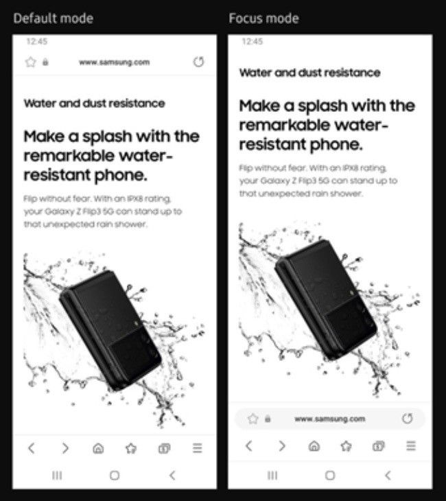 Samsung Focus Mode