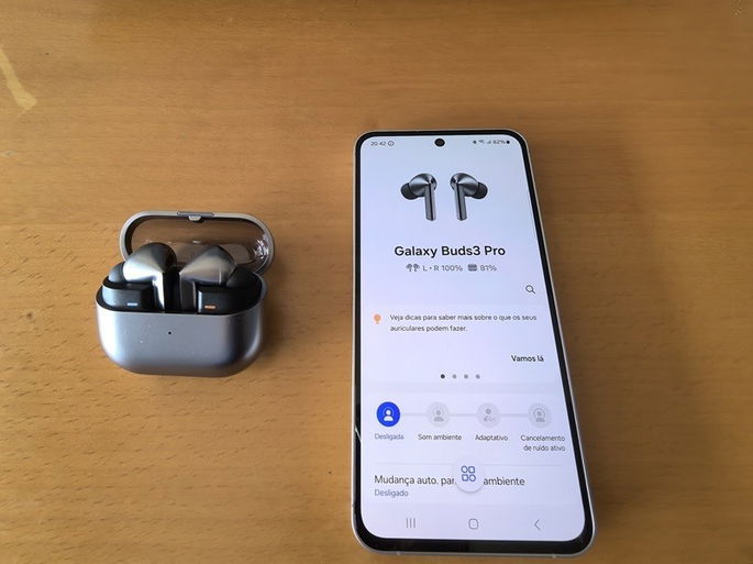 Samsung Galaxy Buds3 Pro aplicação