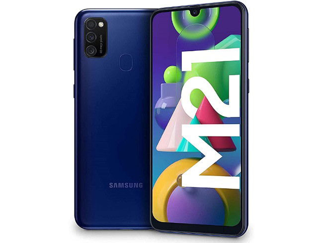 Telemóvel Samsung Galaxy M21 em azul