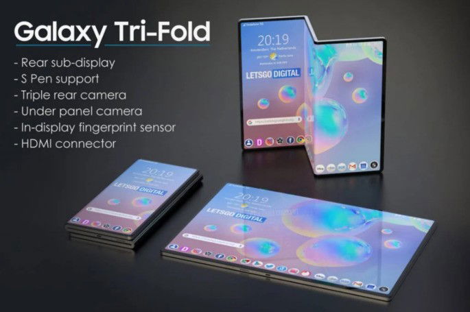 Patente smartphone dobrável Samsung