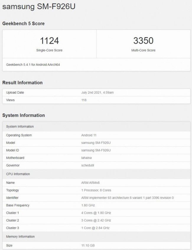Samsung Galaxy Z Fold3 SM-F926U
