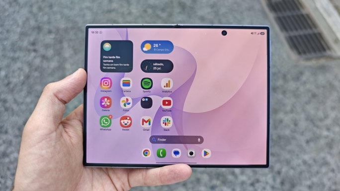 Samsung Galaxy Z Fold8 tem formato semelhante ao iPhone Duo