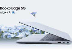 Samsung lança portátil fino Galaxy Book 5 Edge com bateria para até 27 horas