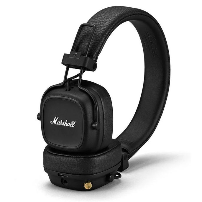 Auscultadores Bluetooth MARSHALL Major IV (On Ear - Microfone - Preto)
