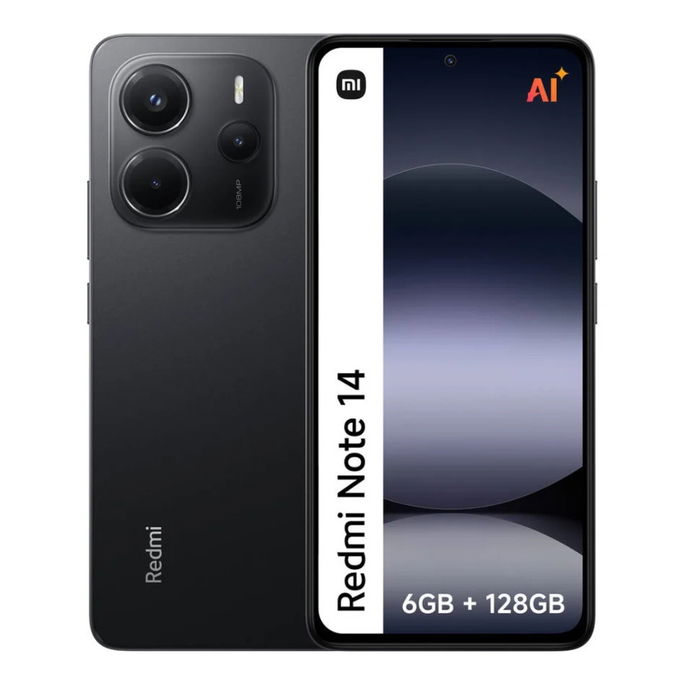 Smartphone XIAOMI Redmi Note 14 (6,67'' - 6 GB - 128 GB - Preto)
