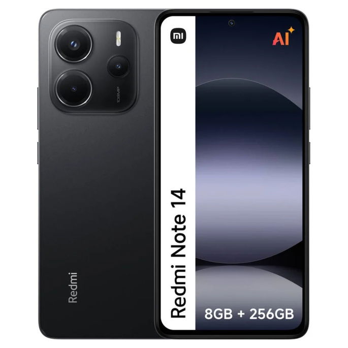 Smartphone XIAOMI Redmi Note 14 (6,67'' - 8 GB - 256 GB - Preto)