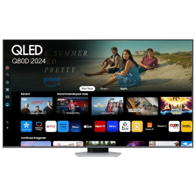 Samsung TQ85Q80DAT 85" QLED 4K Ultra HD Smart TV Wifi Prata - Televisão