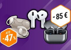 Samsung, Xiaomi e Apple: 3 auriculares premium com até 47% de desconto