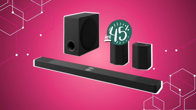 barra de som inteligente LG S95TR está com desconto de 43%