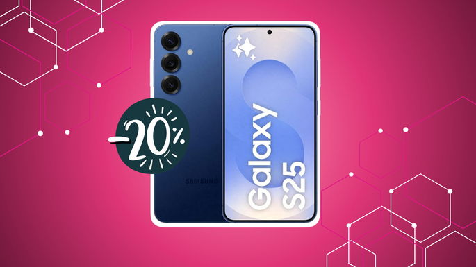 Samsung Galaxy S25 com desconto 20%