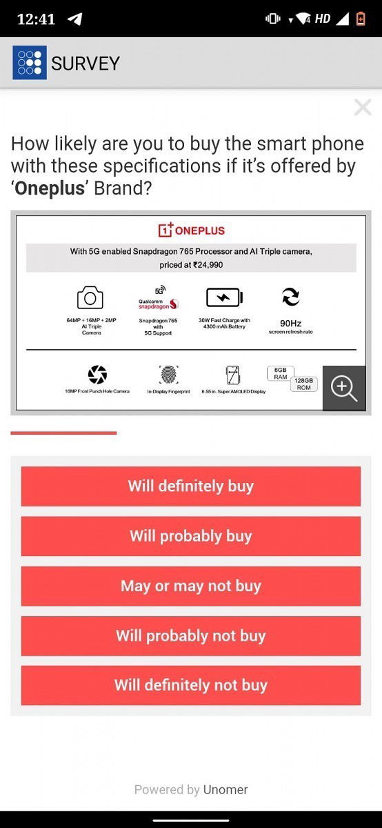 Dados divulgados sobre o alegado OnePlus Z