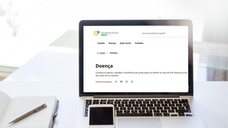 Segurança Social tem novidades sobre o subsídio de doença no seu portal