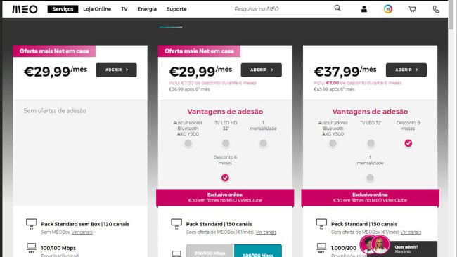 Pacotes 3P na MEO, Altice Portugal
