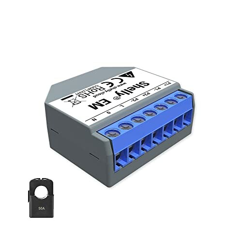 Shelly EM Medidor de Energia WiFi com 1 Pinza 50A