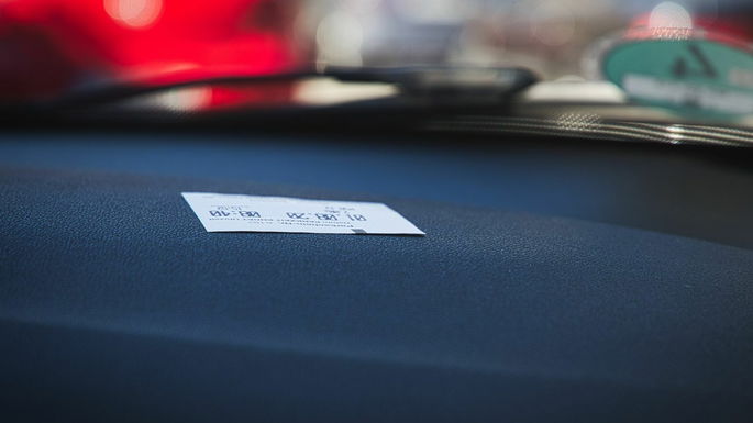 Carro com multa