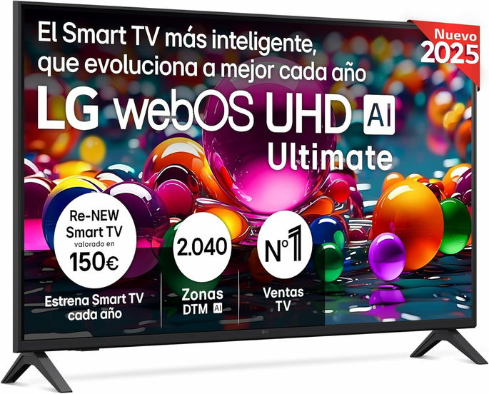 Smart TV LG 43" UHD 4K WebOS 25 Ultimate IA