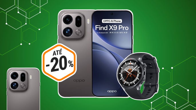 Na compra do Find X9 Pro, recebes o Oppo Watch X2