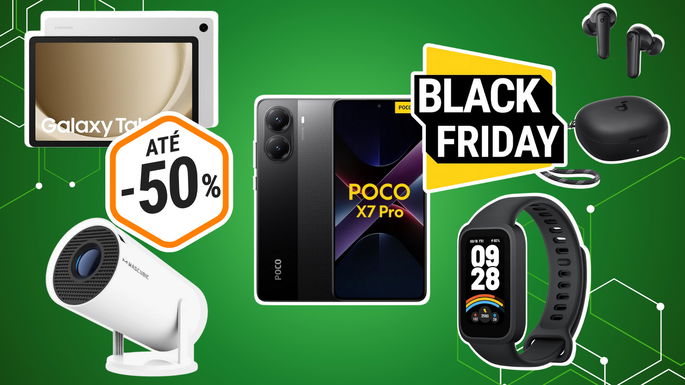 gadgets tech de natal com descontos até 50%