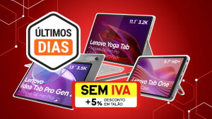 Só até amanhã: 5 tablets Lenovo ao melhor preço nos Dias sem IVA da Worten