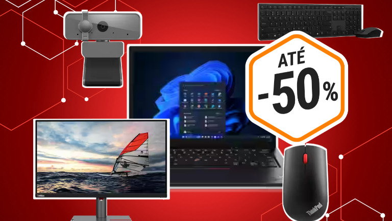 Só esta semana: a Lenovo está com descontos até 50% em portáteis, tablets e muito mais