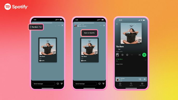 Spotify e instagram
