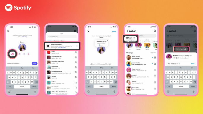 Spotify e instagram