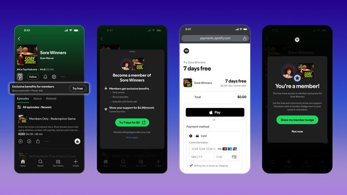 Spotify lan&ccedil;a em Portugal subscri&ccedil;&otilde;es pagas para podcasts