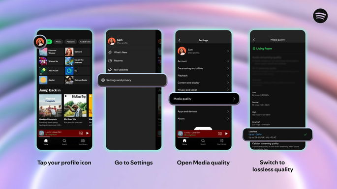 Spotify lossless como ativar