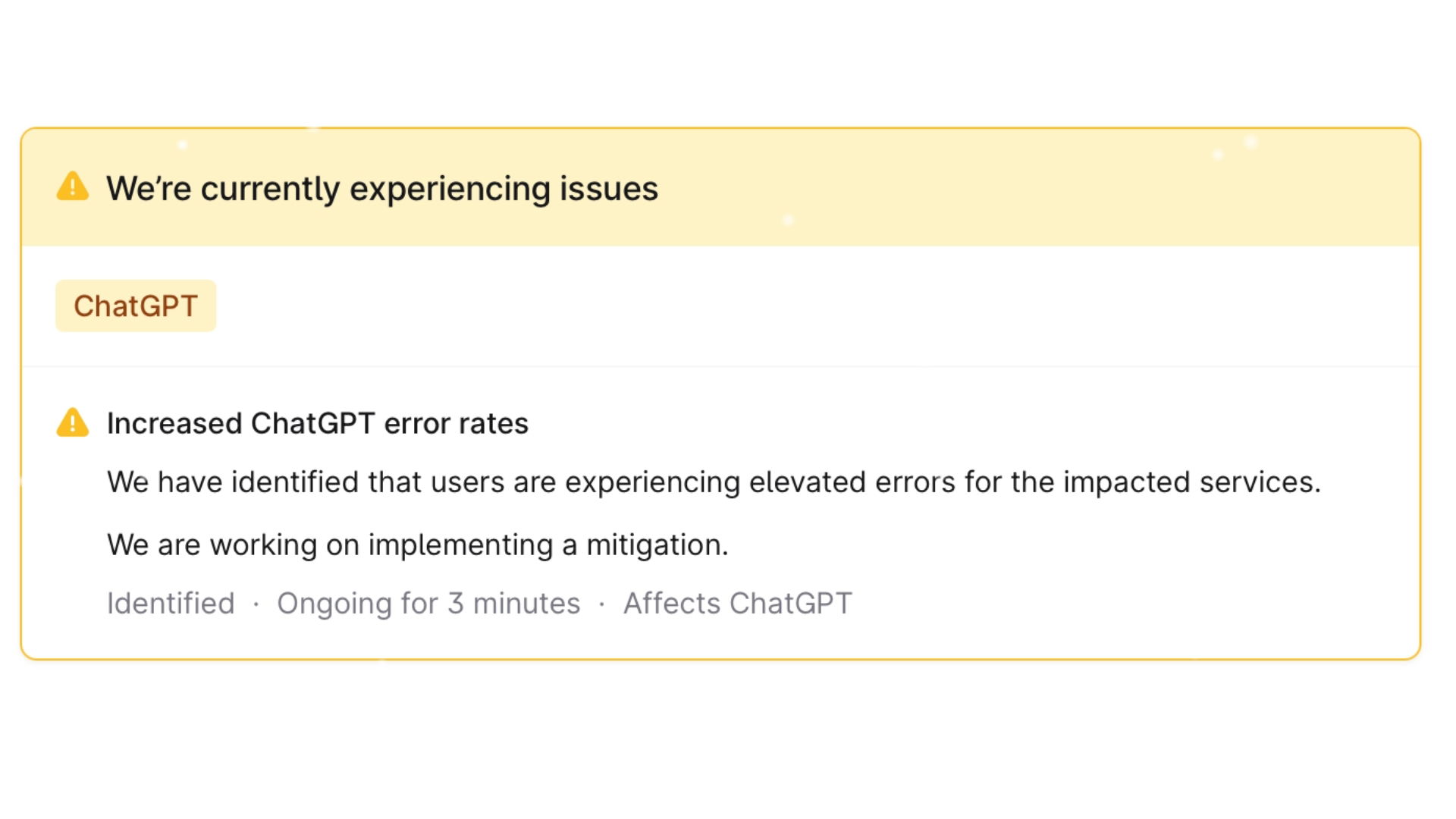 OpenAI página status ChatGPT fora do ar