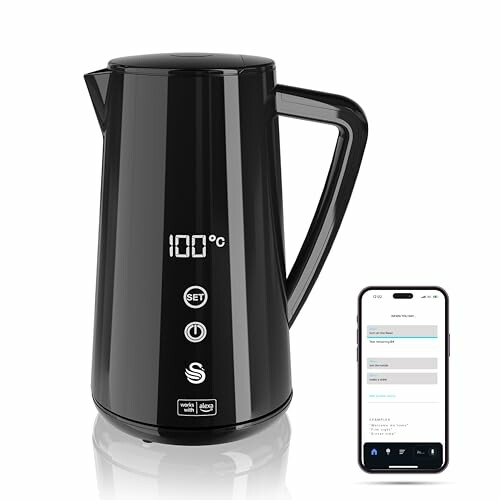 Swan Alexa Chaleira de água elétrica inteligente WIFI Smart Kettle 1,5 L