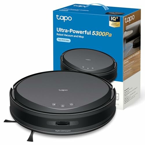 Tapo RV20 MAX Robot aspirador e esfregona 4 em 1, ultra sucção 5300Pa