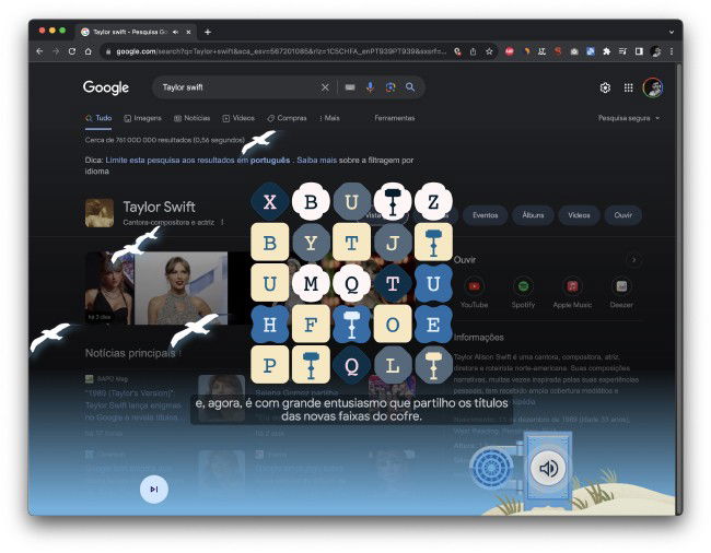 Taylor Swift Puzzle Google