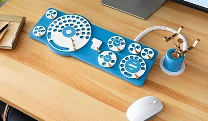Teclado de marcação rotativa gboard