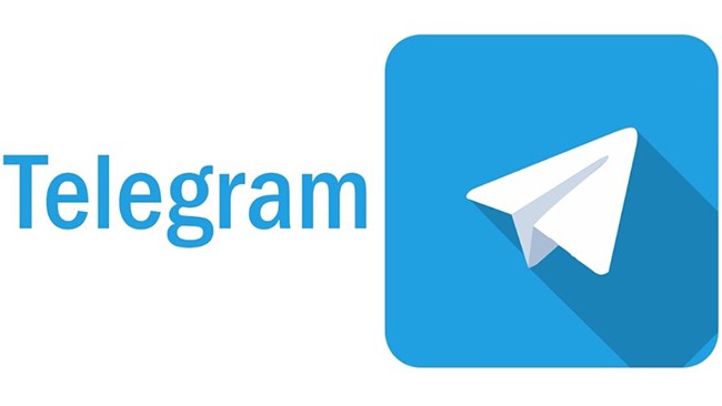 Logo do Telegram em fundo branco