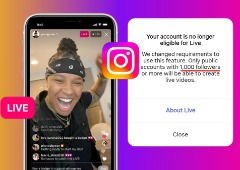 Tens menos de 1.000 seguidores no Instagram? Já não podes usar essa funcionalidade