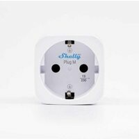 Tomada Inteligente Shelly Plug M Gen3 Wi-Fi Bluetooth Controle por voz e Estatísticas de consumo