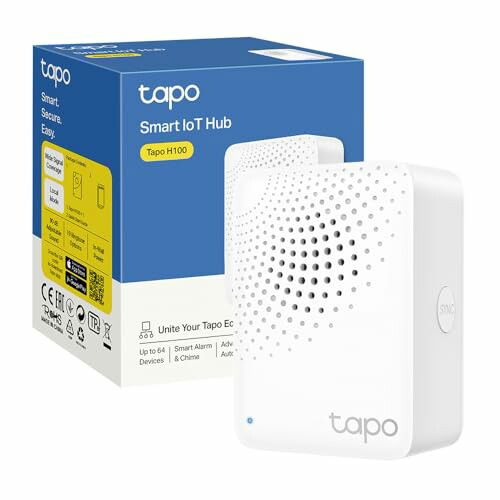 TP-Link Tapo H100 Smart Hub com 19 tons, controlo inteligente centralizado casa, ligação para WiFi a