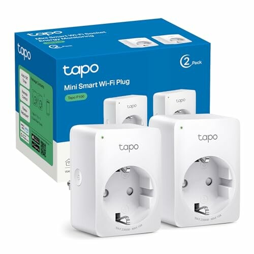 TP-Link Tapo P100 tomada inteligente branca 2990 W - tampa P100, sem fios, Bluetooth/Wi-Fi